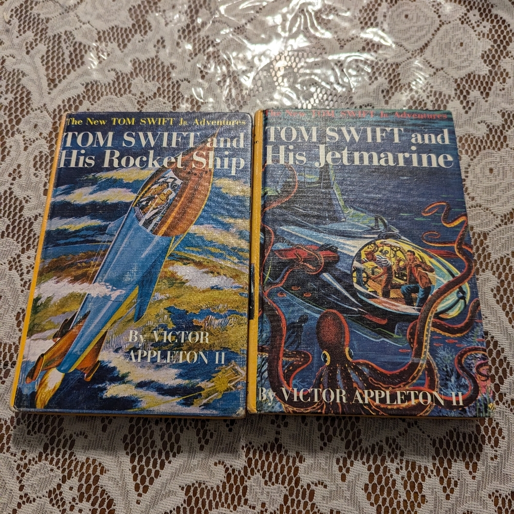 Vintage Tom Swift And His Rocket Ship . Tom Swift And His Jetmarine 2 Books